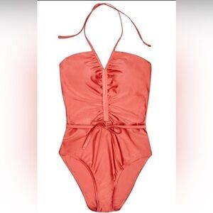 Freshwater Elegant Rust One-Piece Swimsuit size Large